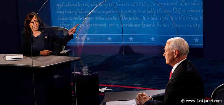 See the Plexiglass Shield In Between Kamala Harris & Joe Biden at the Vice Presidential Debate (Photos)