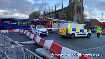 Man recovers from injuries following crash between bus and car