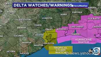 Hurricane Delta continues to move to the northwest toward Gulf waters