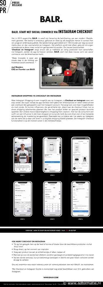 Direct shoppen via Instagram: Balr. en G-Star trappen af