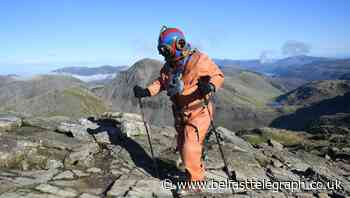 Fundraiser completes second peak wearing deep-sea diving suit