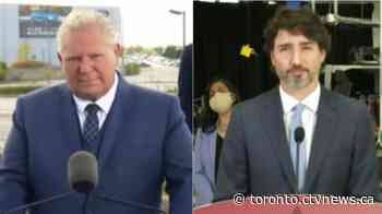 Trudeau and Ford asked awkward question about their past attacks against each other
