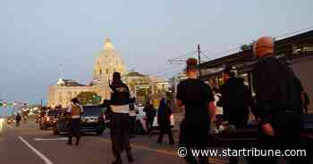 Protests over Derek Chauvin's release go into a second night, with events in Minneapolis and St. Paul