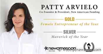 Patty Arvielo Wins Gold Stevie Award for Female Entrepreneur of the Year - PRNewswire