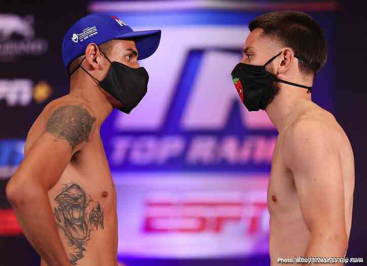 Emanuel Navarrete 126 lbs vs. Ruben Villa 125 lbs – Weigh-in results