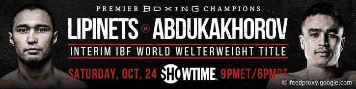 Sergey Lipinets quotes for  Abdukakhorov fight on October 24