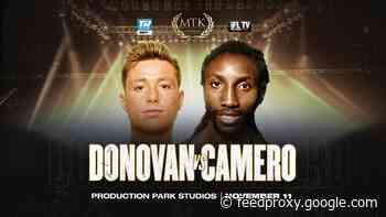 Paddy Donovan vs. Jumanne Camero on Nov.11 on ESPN+