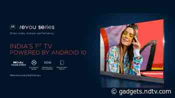 Motorola Revou, Motorola ZX2 Android TV Range Launched in India, Priced Starting at Rs. 13,999