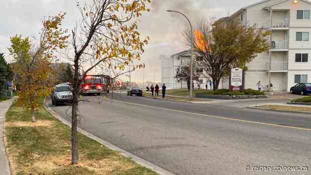Fire breaks out at Lethbridge apartment building