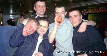 10 photographs of lads and lasses enjoying a night out in Newcastle in 2001