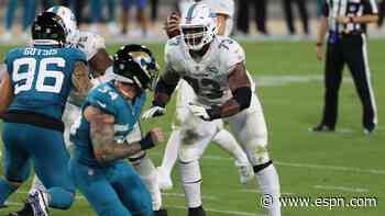Dolphins put rookie first-round LT Jackson on IR