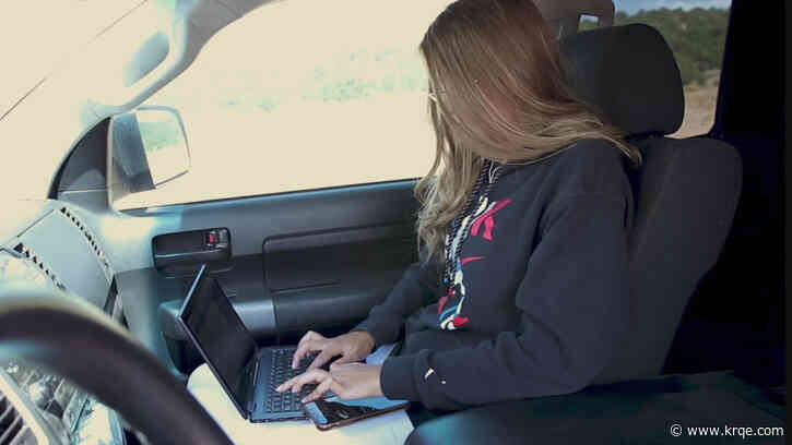 Colorado 15-year-old does schoolwork in cemetery parking lot due to lack of internet access