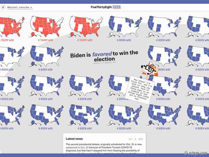 Nate Silver &amp; Co.’s current take on the presidential race, plus Apple’s latest TV ad blitz: Datacenter Weekly
