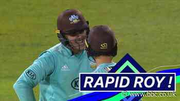 T20 Blast final: Jason Roy smashes quickfire 66 in T20 Blast final for Surrey against Notts Outlaws