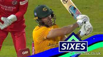 T20 Blast: Notts Outlaws captain Daniel Christian hits four sixes in four balls