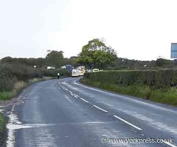 A59 closed both ways near York after accident