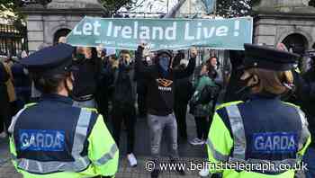 Two arrested after Dublin protests over Covid restrictions