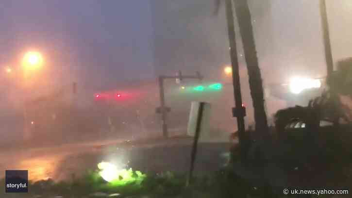 Hurricane Delta Batters Lake Charles Civic Center
