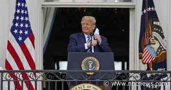 Trump makes brief first public appearance since returning from hospital