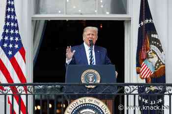 Trump, 'niet langer besmettelijk', geeft eerste publieke toespraak na coronabesmetting