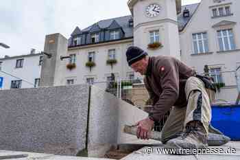 Marktbrunnen in Treuen wird repariert - Freie Presse
