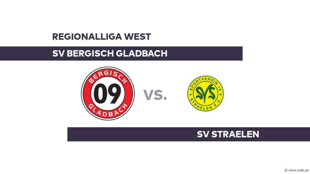 SV Bergisch Gladbach - SV Straelen: Gladbach weiter ohne Heimsieg - Regionalliga West - DIE WELT