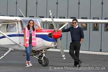 Teenage girl trains to become a pilot at Flight Training London