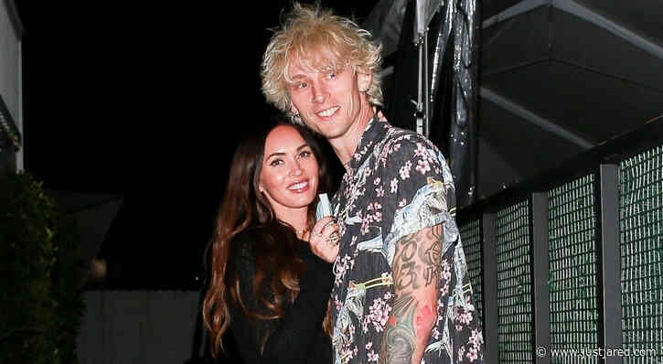 Megan Fox Keeps Close to Boyfriend Machine Gun Kelly During a Friday Night Date