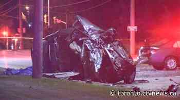 Two people in life-threatening condition after crash in Brampton