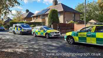 Large emergency service presence as person found dead in Blackburn home