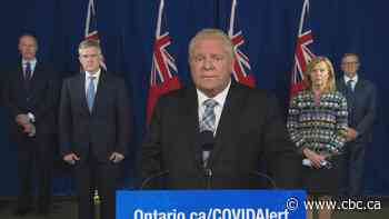 Ford announces major shutdowns in Toronto, Ottawa, Peel Region - CBC.ca