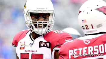 Star Cards LB Jones injures biceps against Jets