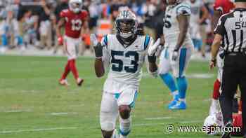 Panthers edge rusher Burns suffers concussion