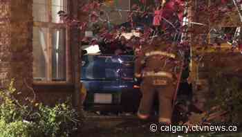 'Wall came crashing at me': Calgary man describes scene after car plows into apartment
