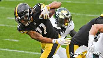 Claypool's 4 TDs most ever for Steelers rookie