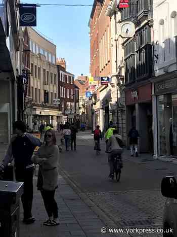 York city centre footfall plummets in Autumn