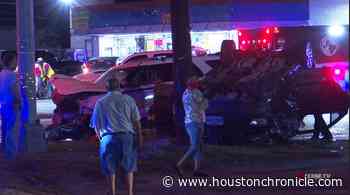 Three hospitalized in crash involving HCSO deputy in north Houston - Houston Chronicle