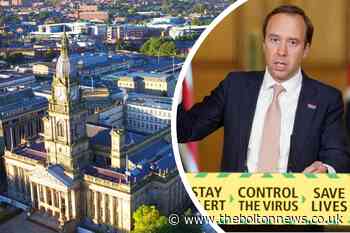 Bolton not set to be given Tier 3 coronavirus restrictions