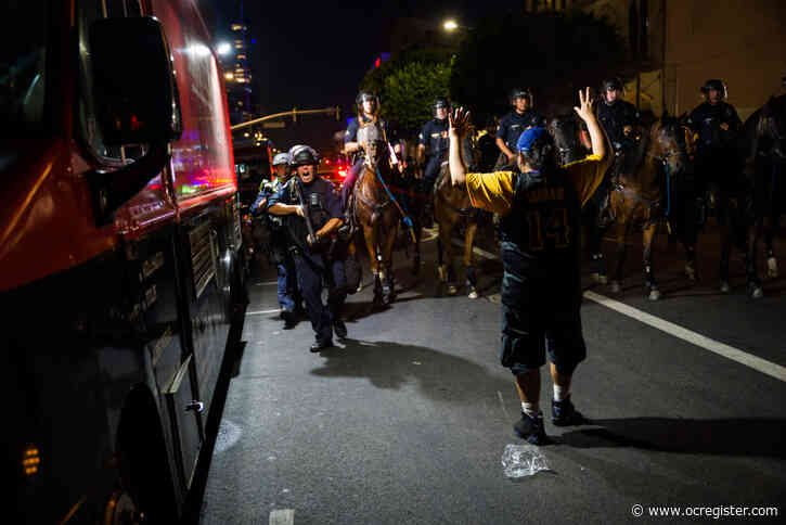 At least 76 arrested after Laker fans crowd into Downtown LA
