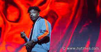21 Savage Hits No. 1, With an Assist From Morgan Freeman