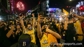 LAPD arrests 76 people as Lakers fans celebrate NBA championship on streets of Los Angeles