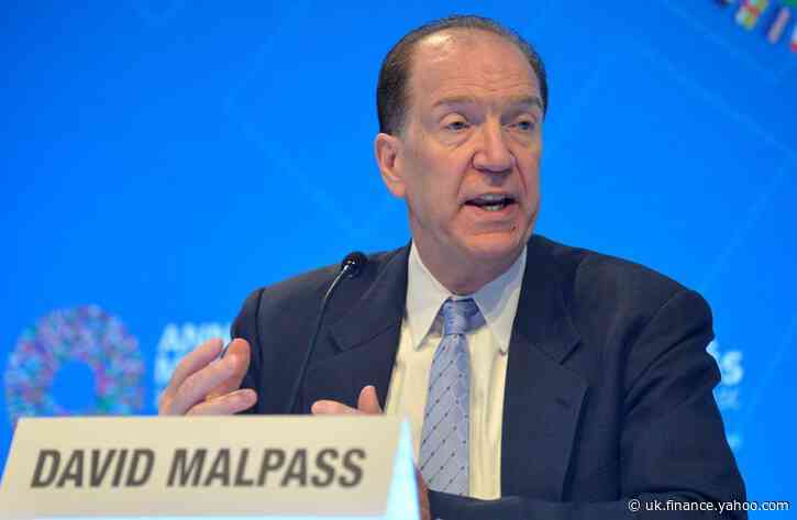 World Bank's Malpass says G20 may agree to only six-month debt relief extension