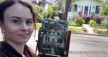 Rogers Park Artist, Inspired By Neighborhood Architecture, Paints Local Homes - Block Club Chicago