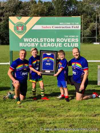 Woolston Rovers juniors raise money with NHS shirt - Warrington Guardian