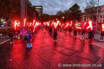 Event industry workers in city centre protest