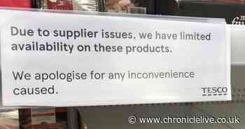 Tesco warns it has a 'shortage of products' as coronavirus cases rise in UK