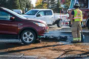 Great Northern Road slowed because of a collision