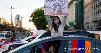 La comunidad armenia de Buenos Aires realizó una “Caravana por la paz” en reclamo del cese del fuego en Nagorno Karabaj - infobae