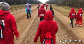 Keeping the homefires burning: A 127 km walk for justice for Roderica Ribbonleg in John D’Or Prairie