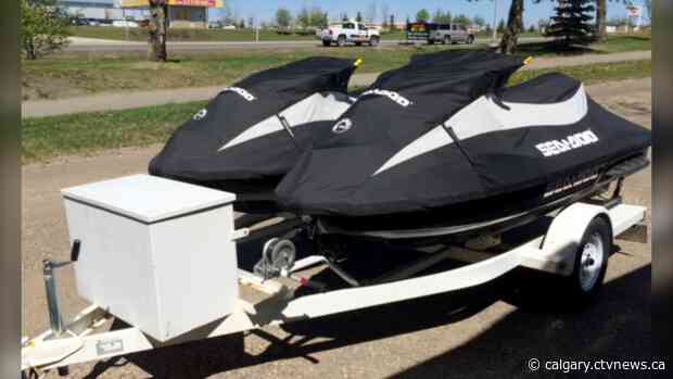Distinctive Seadoos stolen from alley in Airdrie